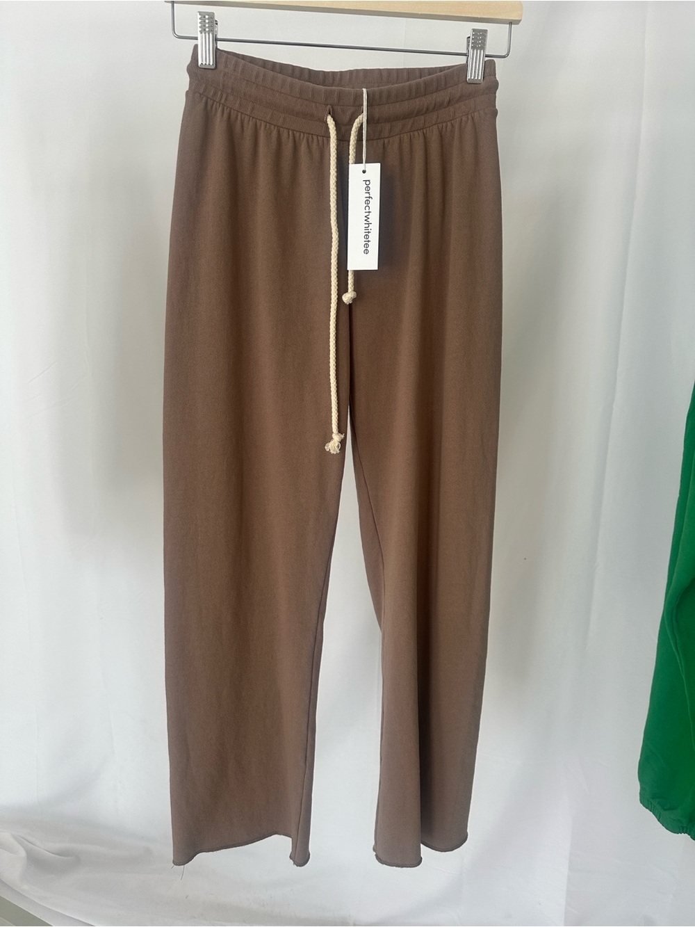 perfectwhitetee Brown Drawstring Jogger Pants